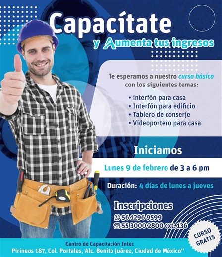 🎓 Curso con constancia de participación y apoyo post-curso. ¡Aparta tu lugar! WhastApp 56 1296 9599 🌐 Visítanos www.intec.com.mx/