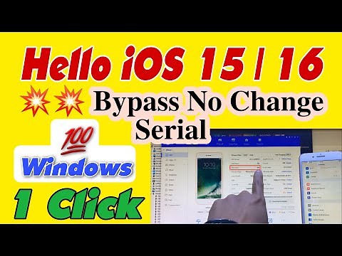 [NEW WAY] Bypass HELLO No Need Change Serial | 8 Plus iOS 16.3.1 | 16.x | Fix lost IMEI | #vienthyhG