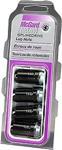 McGard 65610BK SplineDrive Black (M14 x 1.5 Thread Size) Wheel Installation Kit for 6-Lug Wheels,20 Lug Nuts / 4 Locks / 1 Key / 1 Install Tool