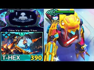 LẬP KỈ LỤC T-REX 4 SAO 390 SỐ SKILL TIA LAZER CHẾT CHÓC ĂN LUÔN 4 VÀNG 3 SAO | MINH WICKED ĐTCL.