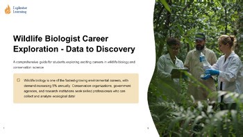 Wildlife Biologist Career Exploration Data to : Lesson Pack : MS & HS Resource