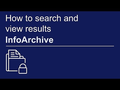 How to search and view results | OpenText InfoArchive