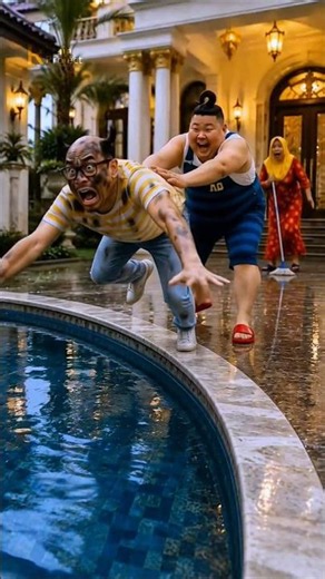 ADEK ikut EMAK kerja jadi pembantu, Di rumah si kaya🤣‼️
