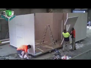 small house sandwich panel install