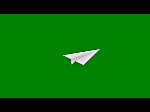 Paper flight Green Screen | Paper Plane