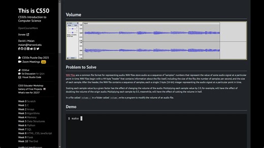 CS50-week04-C-Volume-2025