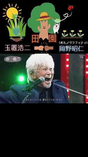 玉置浩二と岡野昭仁が歌う『田園』コラボ