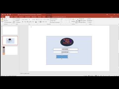Microsoft PowerPoint loging form design