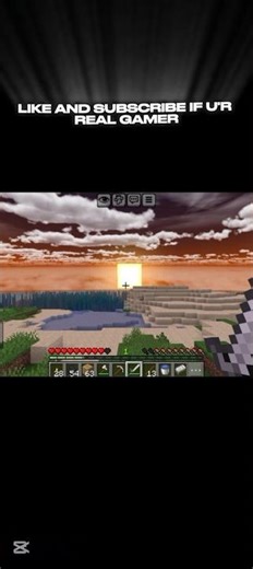 WATCHING SUNSET WITH SHADER 🤩 #minecraft