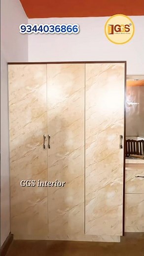 UPVC Wardrobe Design | Polywood Elegance Profile | GGS Interior Work Madurai | Bedroom wardrobe