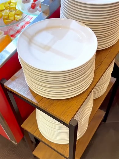 Eating at a dessert buffet in Japan __ melon tart, cherry daifuku more