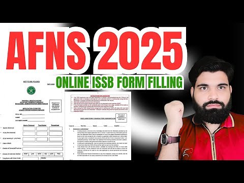 AFNS Online ISSB Form Filling? Declaration Certificate Submission