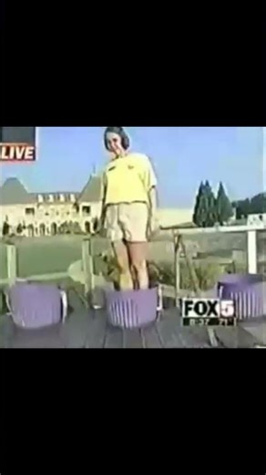 Grape Lady falls on TV #funny