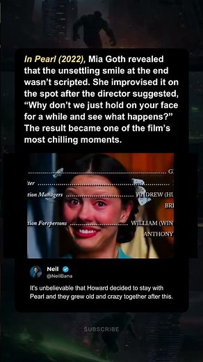 In Pearl (2022), The End Screen Was UNSCRIPTED