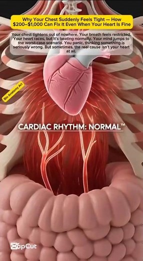 Why Your Chest Suddenly Feels Tight — How $200–$1,000 Can Fix It Even When Your Heart Is Fine
