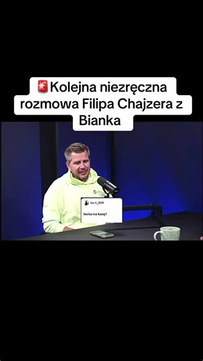 Filip Chajzer o partnerce zarabiającej więcej — niezręczna rozmowa z Bianką
