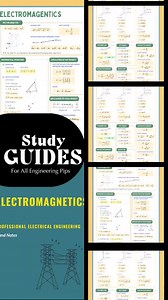 Electromagnetics Hand Notes | Electrical Engineering Reviewer Handouts Study Guide Summary of Formulas - Etsy UK