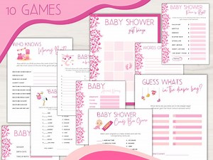 Printable Baby Shower Games Bundle: 10 Fun Activities (digital Download) - Etsy