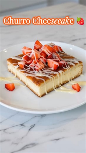 Let’s make Churro Cheesecake 🍓 Stop scrolling for the creamiest, crunchiest dessert of your dreams. This recipe is a total game-changer. It is velvety, crispy, and honestly, it might just be the best thing I've ever baked 👩‍🍳. Whether you're treating yourself or impressing guests, this recipe is a guaranteed winner every single time . One bite and you'll understand why I'm obsessed. Comment “ VALENTINE ” for the full recipe, and I’ll send the link straight to your DMs! #churrocheesecake #chee