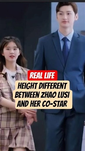 Height Different Between Zhao Lusi And Her Co-star Will Shocked You. #zhaolusi #liuyuning #shorts