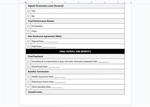 Termination of Employment Checklist Template, Employee Termination Steps, Employment Termination Process, Termination Procedure Checklist - Etsy
