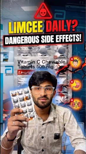 Side effects of Limcee tablet #limcee #vitaminc #faceglow #skinglow #ascorbicacid #haircare #viral
