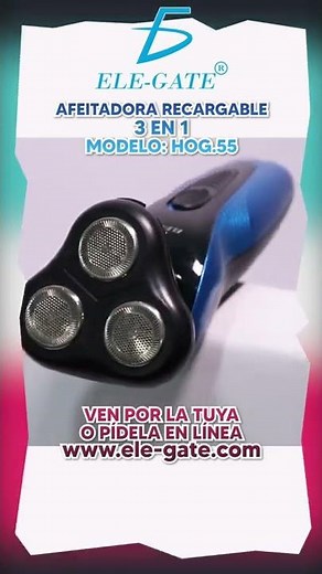 Maquina Afeitar Barba Eléctrica 3 En 1 Recargable