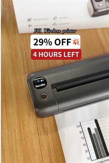If you are looking for a portable printer, this F81 wireless printer is currently on a huge discount😍#wirelessprinter #portableprinter #inklessprinter #thermalprinter #fyp