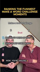 Ranking The Funniest Make A Word Challenge moments 🤣 #shorts #viral #makeaword #pov