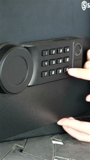 Safiron 25Lbf Smart Imported Safe - Compact, Fingerprint Security, Code, Phone Alert