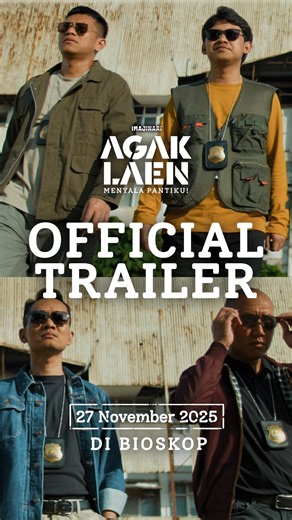 Pilem Agak Laen on Instagram: "Pasukan! Official Trailer Pilem Agak Laen: Menyala Pantiku! Akhirnya menyala juga nihh 🙌🏻 Empat detektif @bene_dion, @borisbokir_, @indrajegel, dan @okirengga33 dikasih kesempatan terakhir buat nangkep buronan kasus pemb*n*han yang bersembunyi di panti jompo. Kek mana kacau dan kocaknya penyamaran #AgakLaen mereka untuk nyari buronan⁉️ Bukan sekuel bukan prekuel, tapi cerita baru! Kembali disutradarai Bang @muhadkly, serta diproduseri Koh @ernestprakasa dan Pak @