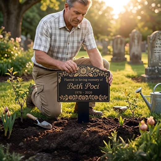 Custom Tree Memorial Garden Stake: Personalized Tree Grave Marker - Etsy