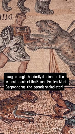 The History Drop | Carpophorus was no ordinary gladiator; he was a bestiarius, specializing in combat against fierce wild animals. His most legendary feats... | Instagram