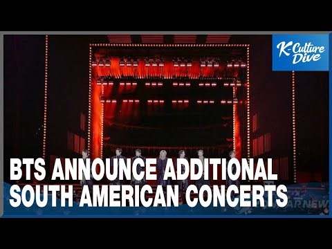 [K-Enter] BTS announce additional South American concerts