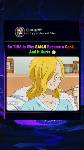 TRUE Reason Sanji Chose to Cook…🥹 [ ONE PIECE ]