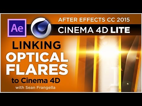 Cinema 4D Optical Flares Tutorial - Connect Optical Flares to C4D Animation in After Effects
