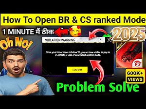 Violence Warning Ff | Free Fire Me Cs Rank Nahi Chal Raha Hai | Free Fire Honor Score Problem