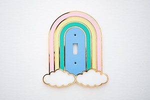 Rainbow Light Switch Plate Cover / Rainbow Decor / Rainbow Wall / Home Decor/ Girls Room Decor - Etsy