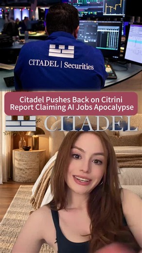 Citadel Pushes Back on Citrini Report Claiming AI Jobs Apocalypse #Citadel #Citrini #AI #WallStreet #fyp #viral