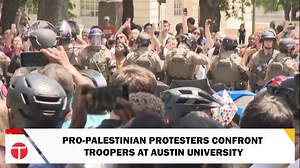 At the University of Texas in Austin, a significant pro-Palestinian protest took place, drawing the presence of state troopers who stood in opposition to the demonstrators. The protesters, with their arms intertwined, were not just a crowd but a symbol of solidarity, making their stance against the ongoing conflict between Israel and Palestinians. This demonstration is part of a broader wave of campus activism that has sparked intense debates and divided opinions across the American public. Thes