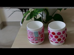 5 Minutes Reversible Mug Cozy DIY / Stunning Easy Gift ,make them by dozens!