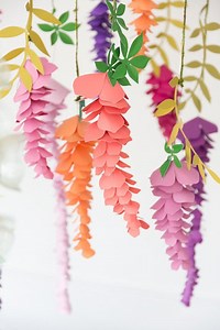 DIY Paper Wisteria Flower Template and Tutorial, Birthday Decor, Baby Shower and Wedding Decor, SVG Cut Files and PDF Templates - Etsy