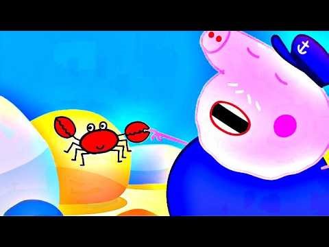 [PeppaFx] Grandpa Pig Got Pinched By A Crab! 🦀🌊 (Sponsored By Klasky Csupo Effects)