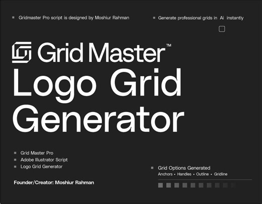Gridmaster - Logo Grid Generator - Moshiur Rahman