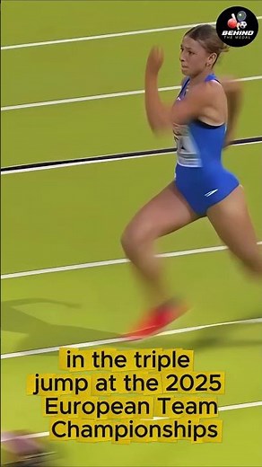 Erika Saraceni | Triple Jump Power at 2025 European Team Championships 🇮🇹✨ #athletics #trackandfield