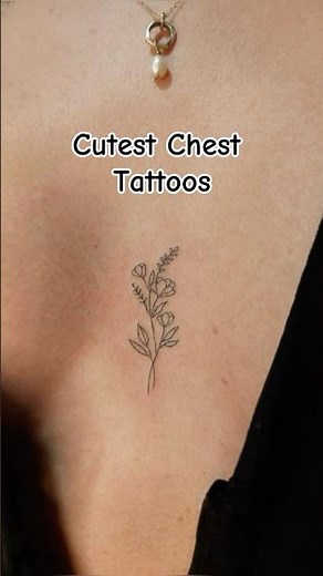 Cutest chest tattoos for girls #tattoo #shorts