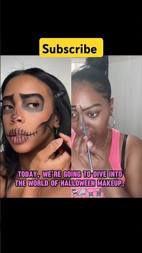 "Quick & Easy Skeleton Makeup for Beginners | Halloween Ready! 🕸️👻#SkeletonMakeup, #EasyHalloween