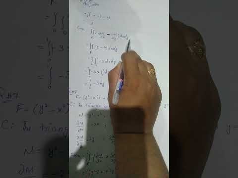 Ex#16.4|Q#5-8|Greens Theorem&it's application|Thomas calculus 12th edition