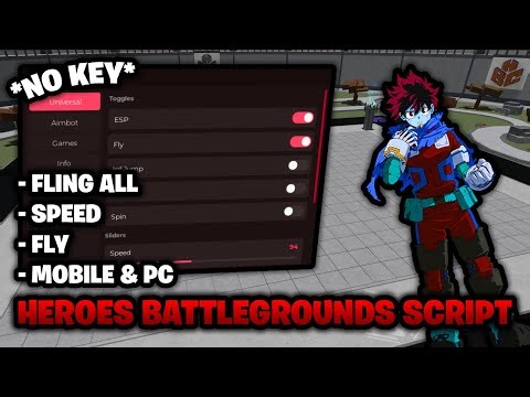 Heroes Battlegrounds Script *NO KEY* - Fling All, Speed, Fly & More! (Mobile & PC) 🔥