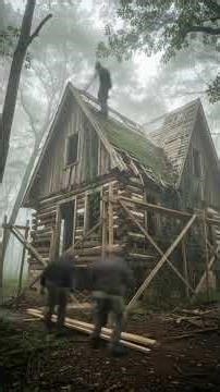 This Abandoned Forest Cabin Becomes a Dream Home 😱 Wait for the Final Reveal 😳